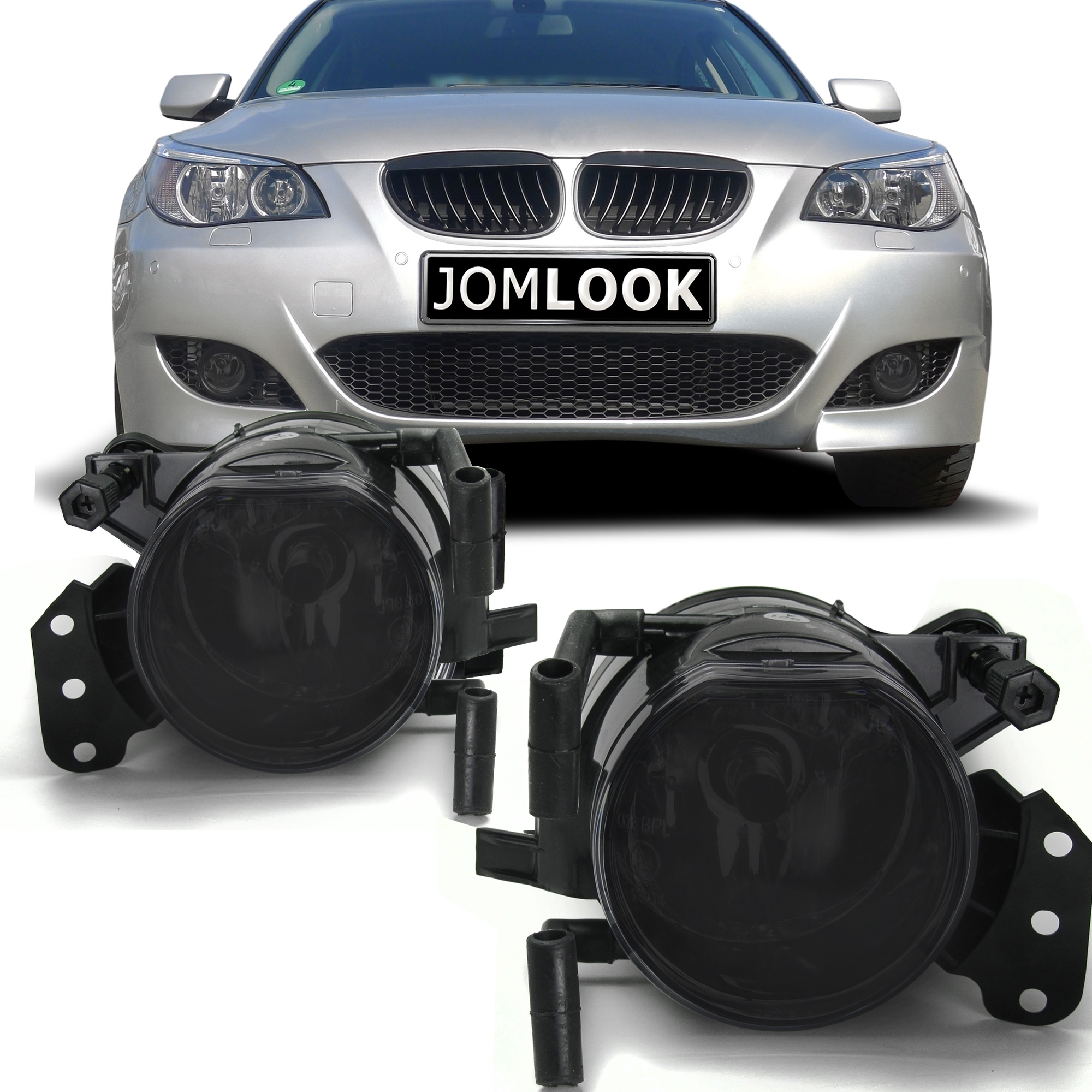 Jom Tågelygtesæt Røgfarvet Bmw  -serie Cabrio E46 00-07 Coupe E46 00-06 E90 04-11 Touring E91 04-12