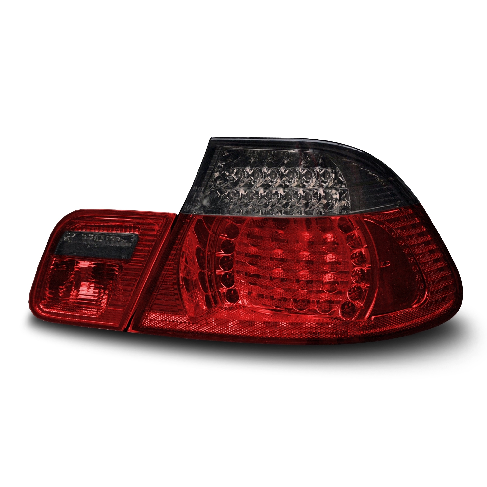 Led Baglygter Klar Glas Rød Røgfarvet Til Bmw E46   Serie  Sedan  årgang 2001-2005