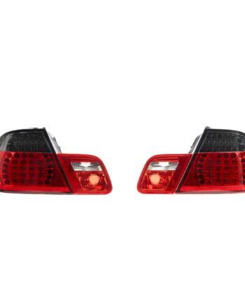 Led Baglygter Klar Glas Sort Rød Til Bmw E46   Serie  Cabrio  årgang 04 2000-03 2003