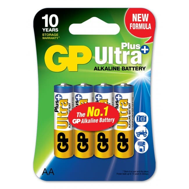 Lr6 Aa Alkaline Batterier    Stk  Pak  Model Ultra Plus Fra Gp