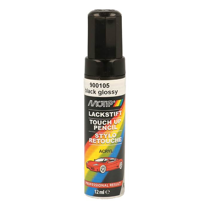 Motip Lakstift Akryl Autolak 12 Ml Sort Blank