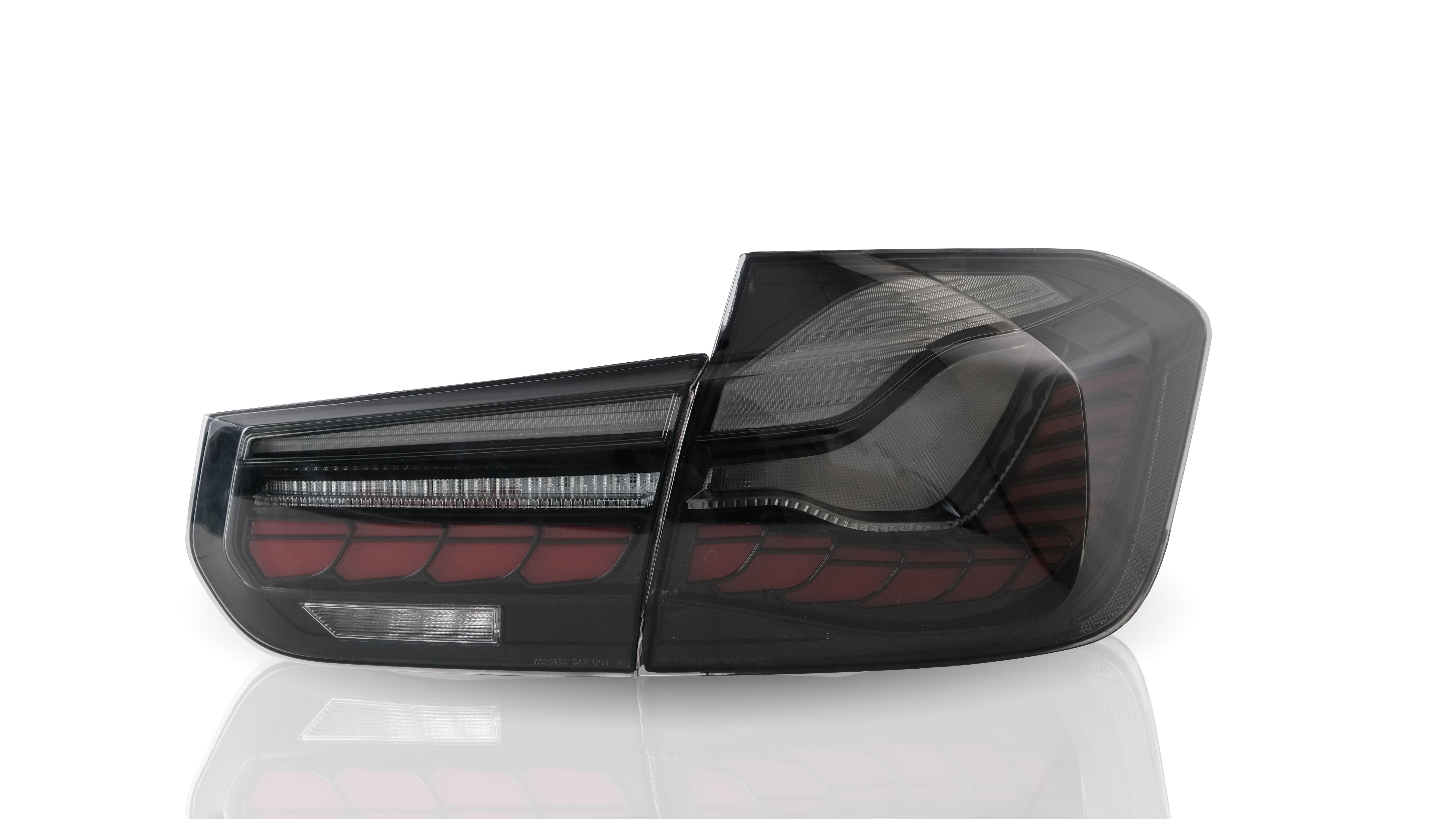 Oled Led Baglygter Med Dynamisk Led Blink  Røgfarvet Til Bmw F30   Serie  Sedan  årgang 2011-2019