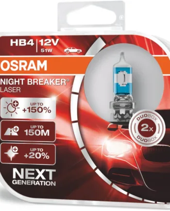 Osram Night Breaker Laser Hb4 Pærer  150  Mere Lys    Stk  Pakke