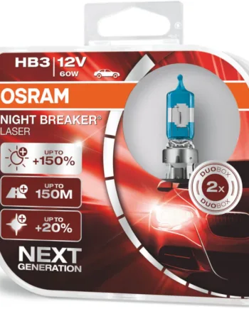Osram Night Breaker Laser Hb3 Pærer  150  Mere Lys    Stk  Pakke