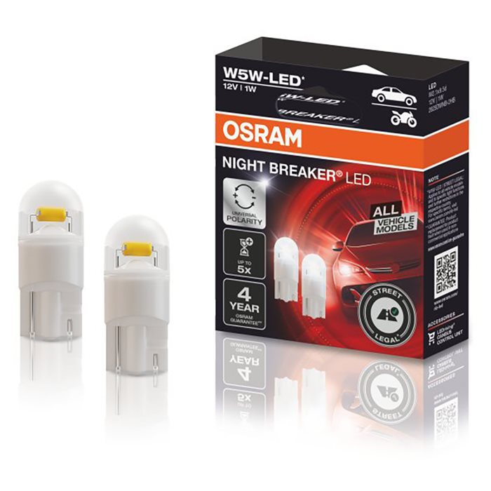 Osram Night Breaker W5w-led 12v Ece Godkendt Stk