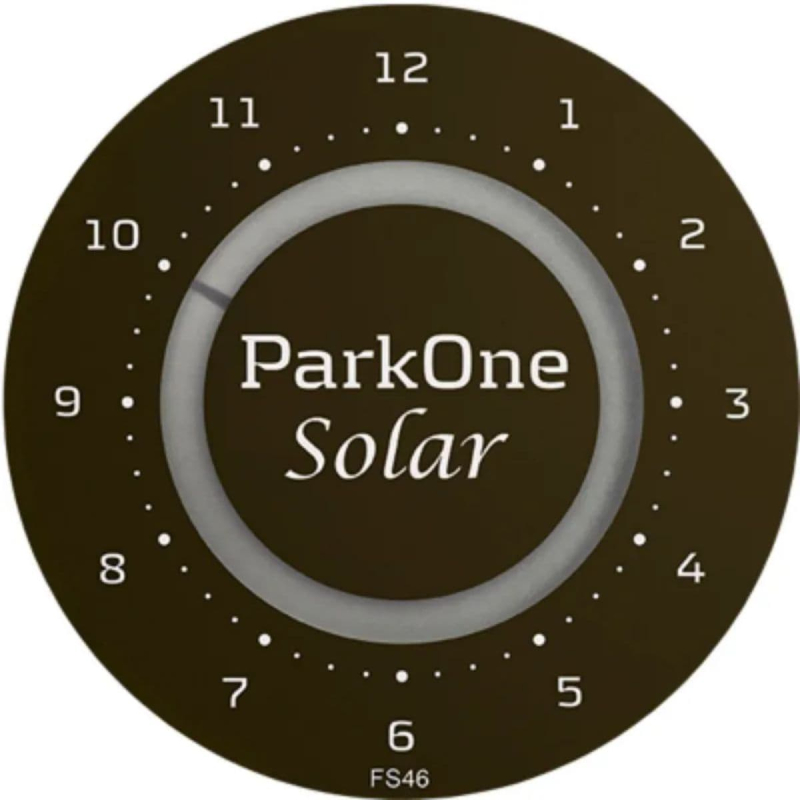 Parkone Solar Parkerings Ur  Black Sort  Fs46  Fra Needit
