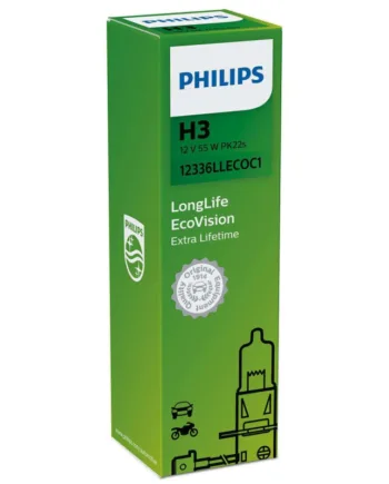 Philips H3 Longlife Ecovision Pære Med Op Til 4x Længere Levetid