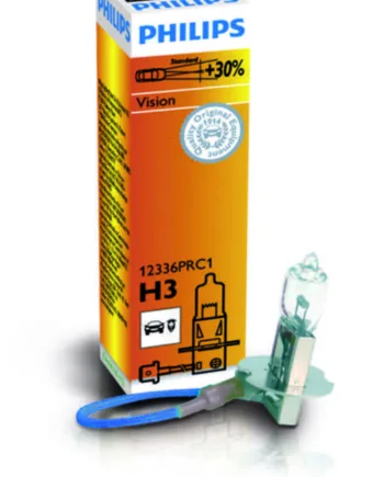 Philips H3 Pære Vision Premium  30  Mere Lys