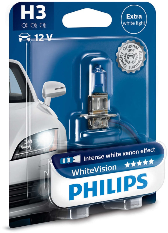 Philips White Vision H3 Pære  60  Mere Lys    Stk