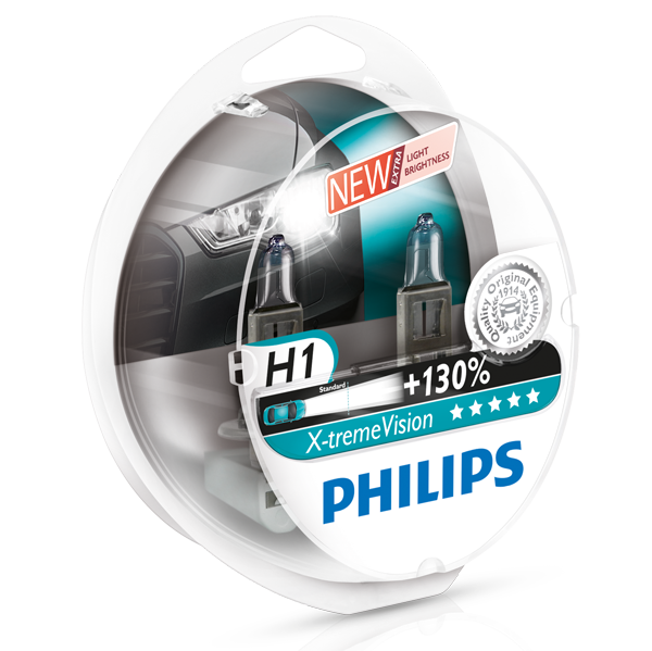 Philips  -treme Vision Pærer H1    Stk