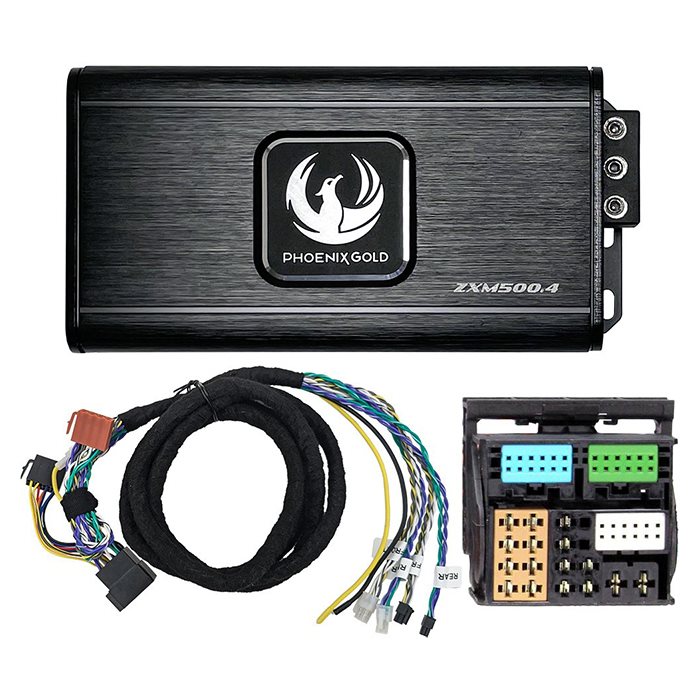 Phoenix Gold Zxmpvw1 Vw Seat Audi 2012- Mini Forstærker 4x125w Class-  Plug And Play Power Up Kit