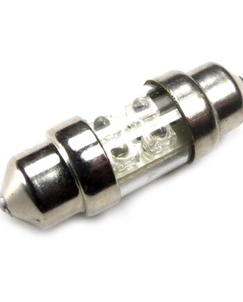 Pinolpære 12v  31mm   Stk  Rød