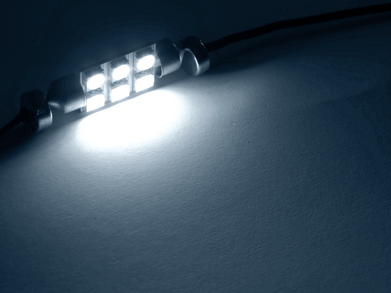 Pinolpære 12v 6xled 38 Mm Xenon Hvid   Stk