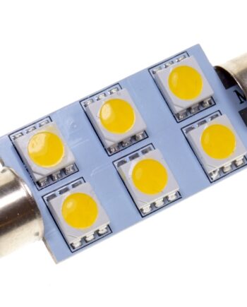 Pinolpære 12v 6xled 44 Mm Xenon Hvid   Stk