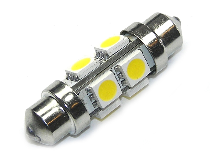Pinolpære 12 18vdc 38mm     Smd Varm Hvid   Stk