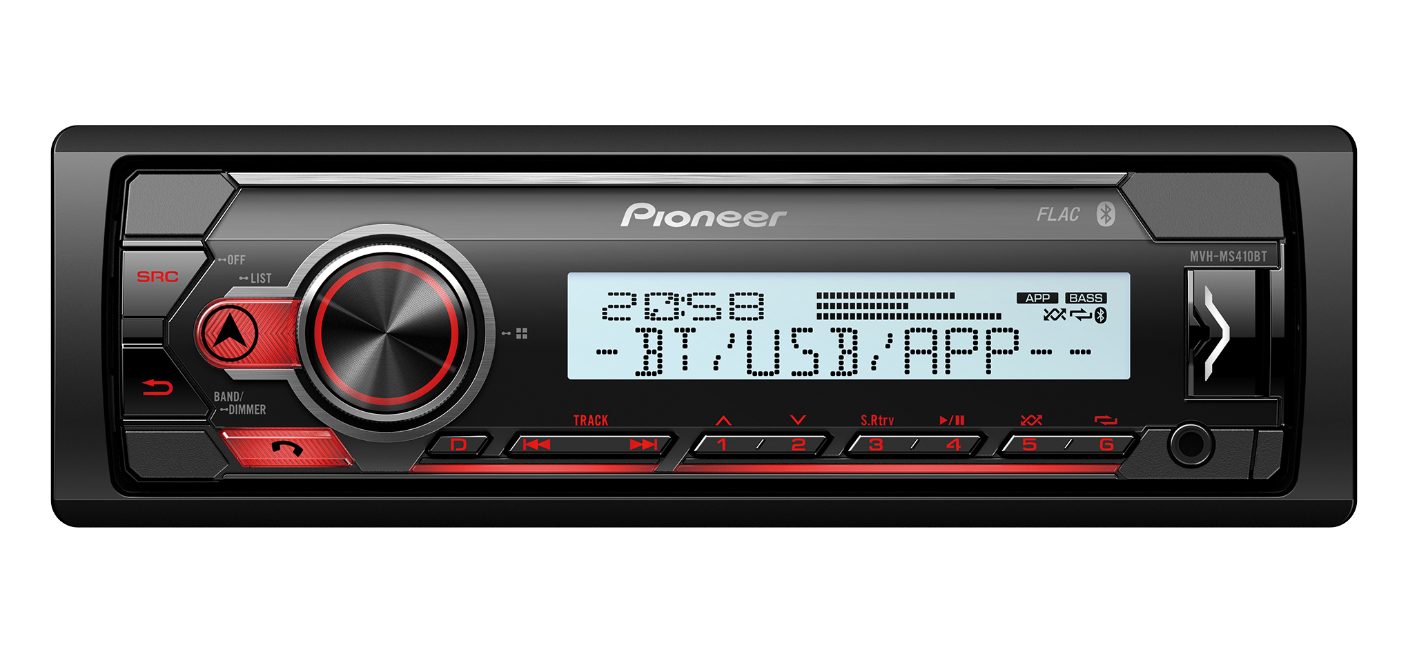 Pioneer Mvh-ms410bt Enkelt Din Marineradio
