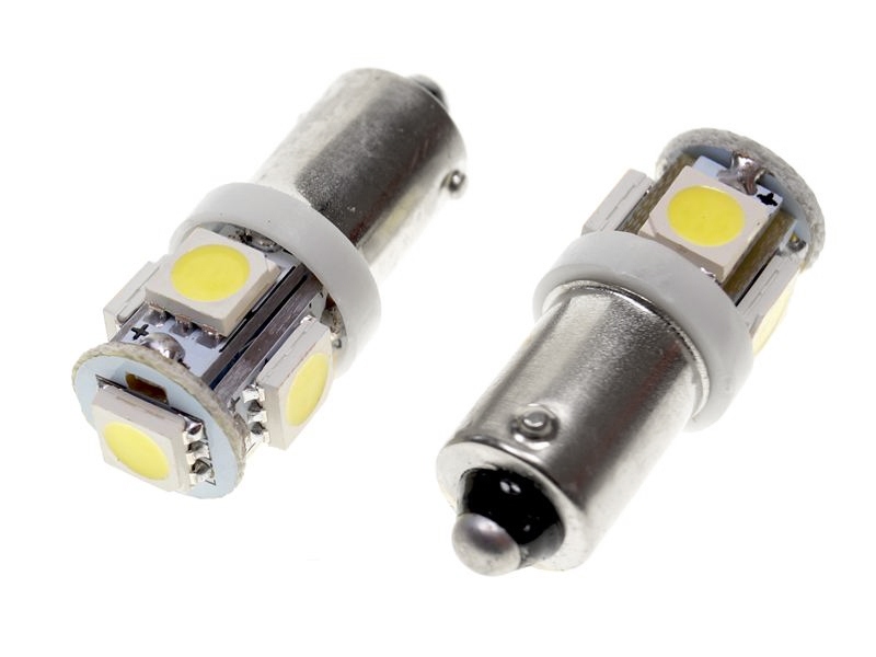 Positionssæt 5xsmd 12v Ba9s Xenon Hvid