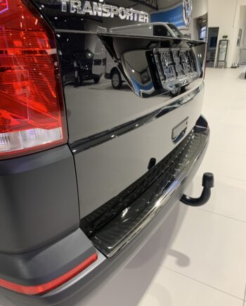 Rear Bumper Sill Cover   Steel   Black Chrome   Tailgate