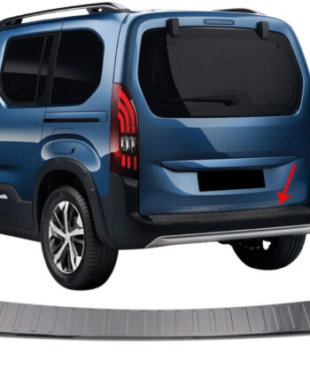 Rear Bumper Sill Cover   Steel  Black-brushed