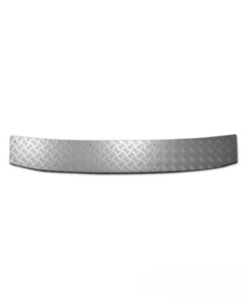 Rear Bumper Sill Cover  Silver Anodized  Aluminium