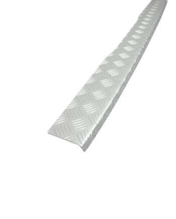 Rear Bumper Sill Cover  Silver Anodized  Aluminium