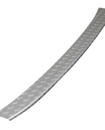 Rear Bumper Sill Cover  Silver Anodized  Aluminium