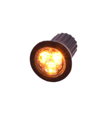 Rund Led Advarselsblink Gul Blink  3x3w 10-30v