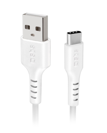 Sbs Data- Og Opladningskabel Usb     Usb       Meter Hvid