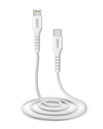 Sbs Usb   Til Lightning Kabel    Meter Hvid