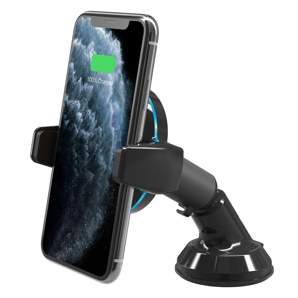 Scosche Magicgrip Double-pivot Qi Trådløs Opladning Til Bil Sugekop