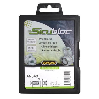 Sicubloc Låsebolt  14x1 50  40mm Med 17 Hoved  Kugle Radius 13