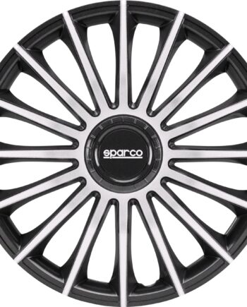 Sparco Treviso Hjulkapsler 15 Quot  Sølv Sort   Stk