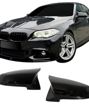 Spejlcover Sæt   Blank Sort Til Bmw F10 Lci  F11  F06  F12  F13  F02  F03  F04  2014-2018