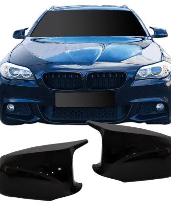 Spejlcover Sæt   Blank Sort Til Bmw   Serie F10  F11 Sedan   Touring  Pre-facelift  2010-2013