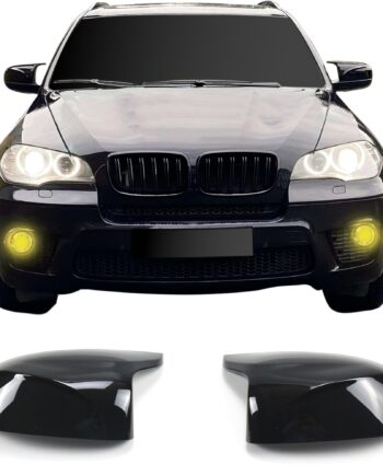 Spejlcover Sæt   Blank Sort Til Bmw X5  E70  X6  E71  2006-2013