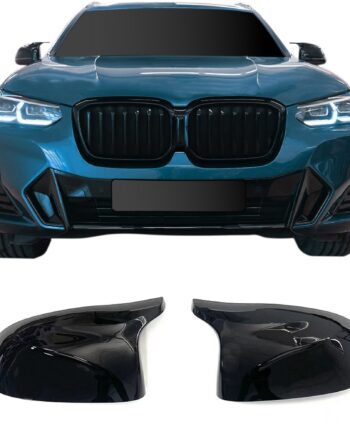 Spejlcover Sæt   Blank Sort Til Bmw X3  G01  Lci  2018-