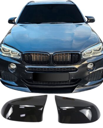 Spejlcover Sæt   Blank Sort Til Bmw X3  F25  Lci  2014-2017