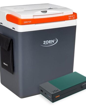Zorn 30l Elektrisk Køleboks 12 230v Inkl  Powerbank