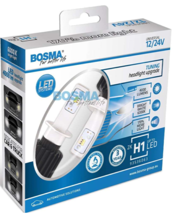 Bosma Led Forlygtepærer H1  12 24v   Stk