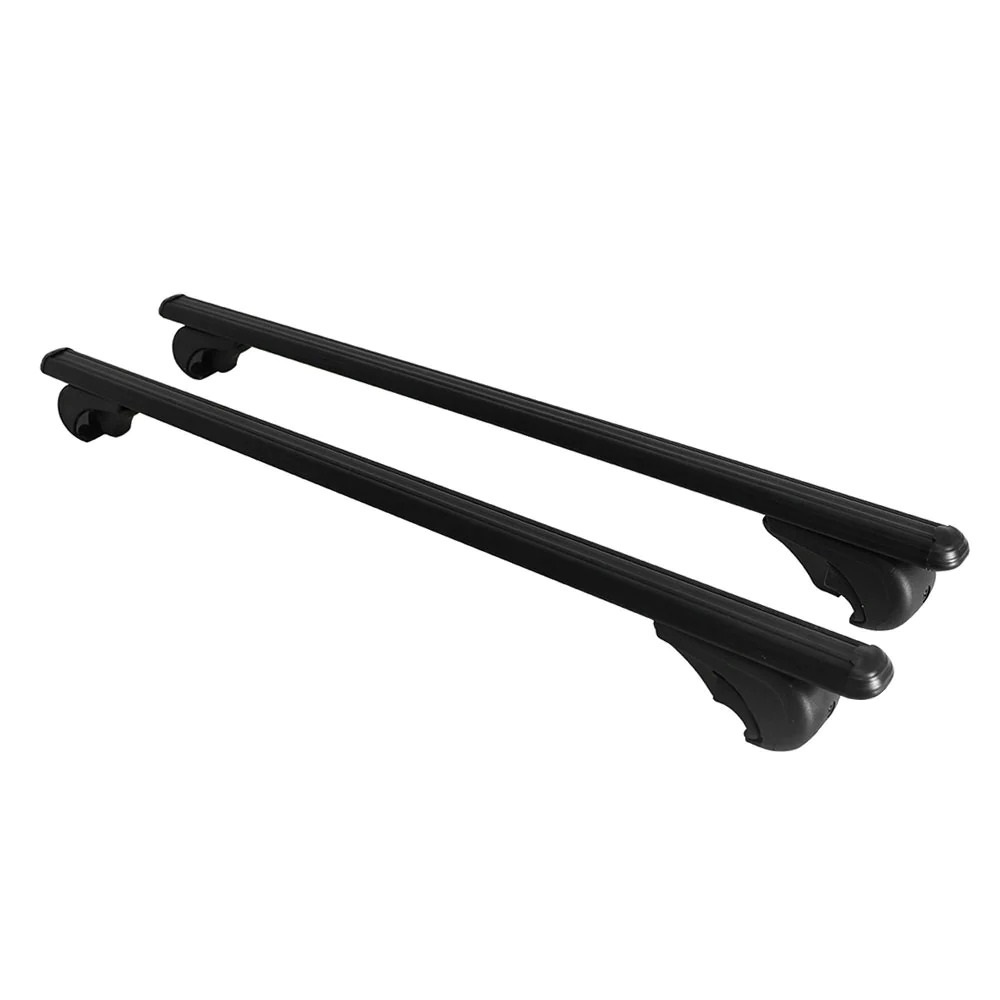 Crossbar   Pcs  For Rails Tuv 75kg Aluminium Black 2x-long
