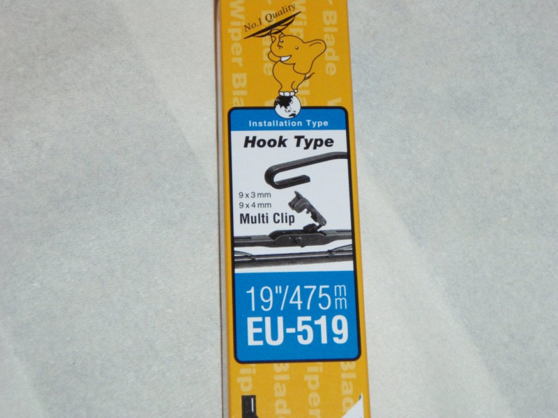 Eu-519 Nwb Viskerblad   Vinduesvisker 475mm Lang
