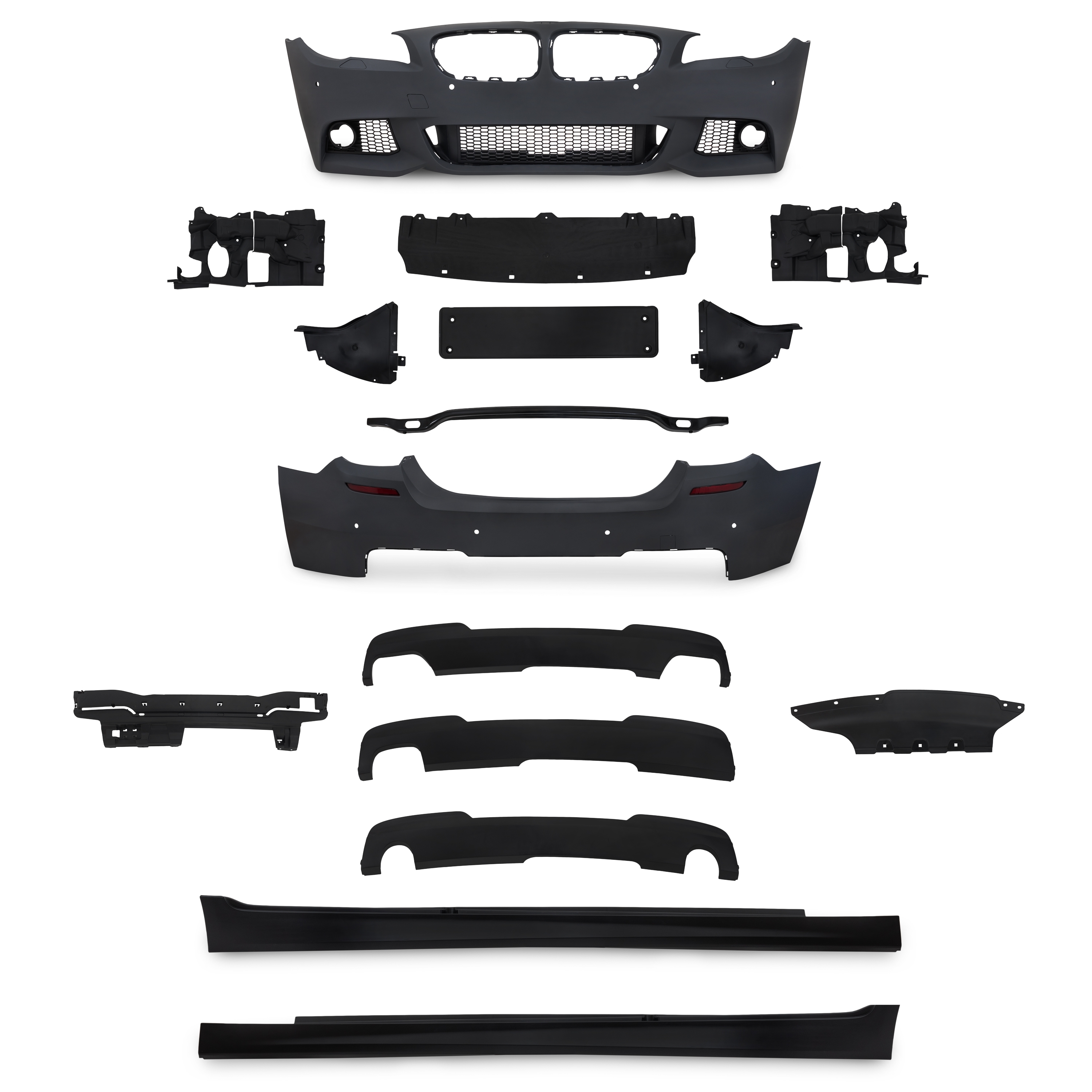 Jom Body Kit Inkl  Sideskørter Og Pdc-huller Til Bmw   Serie F10 Sedan  årgang 2010-2013