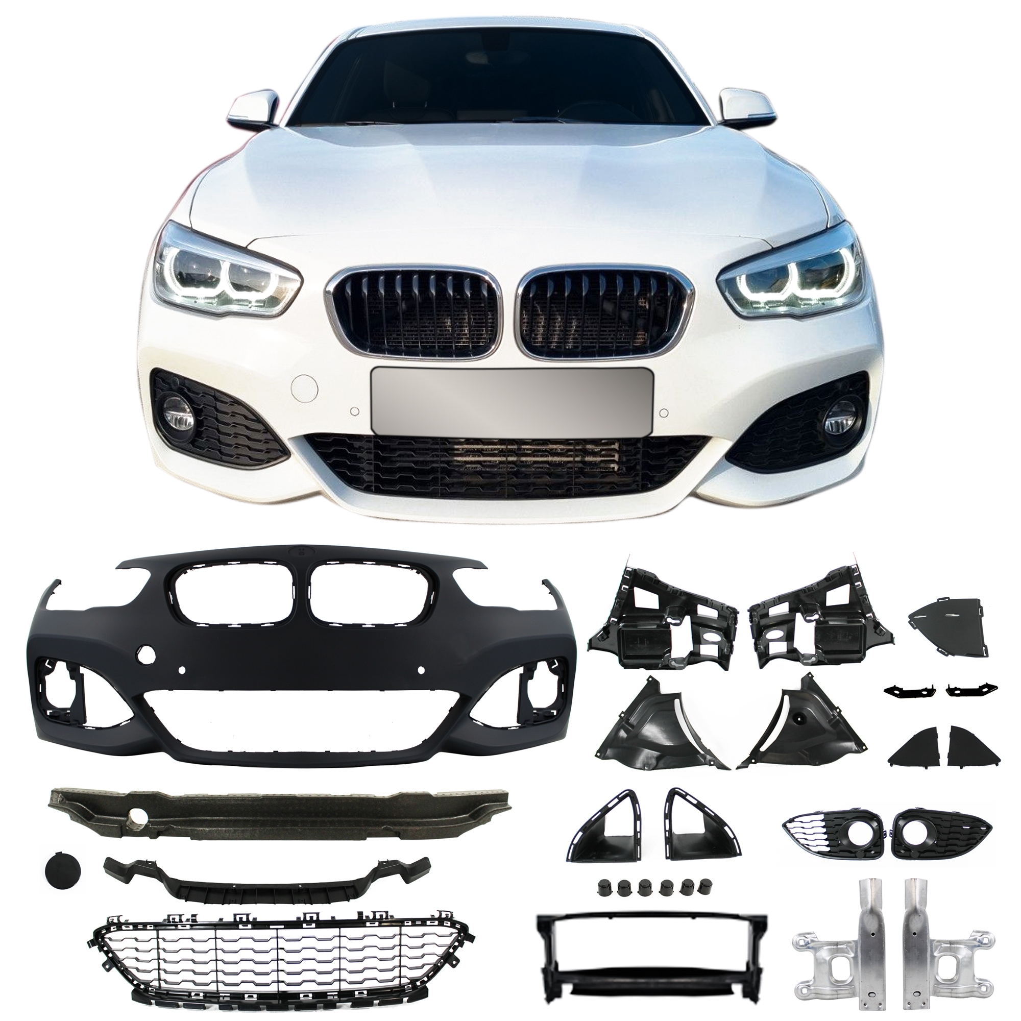 Jom Body Kit Sport Design Inkl  Sideskørter    Pdc-udskæringer Bmw   Serie F20 Lci  -dørs  2015-2019