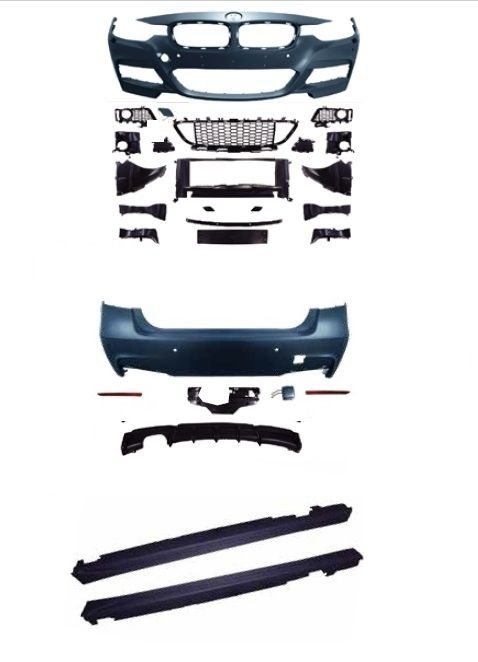 Jom Bodykit   Sport-design Med Pdc-huller Og Sra Til Bmw   Serie F30 F31  Inkl  Lci  20112019
