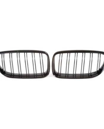 Jom Frontgrill Med Dobbelt Ribbe   Blank Sort Til Bmw Serie   E90 årgang 2008-2011
