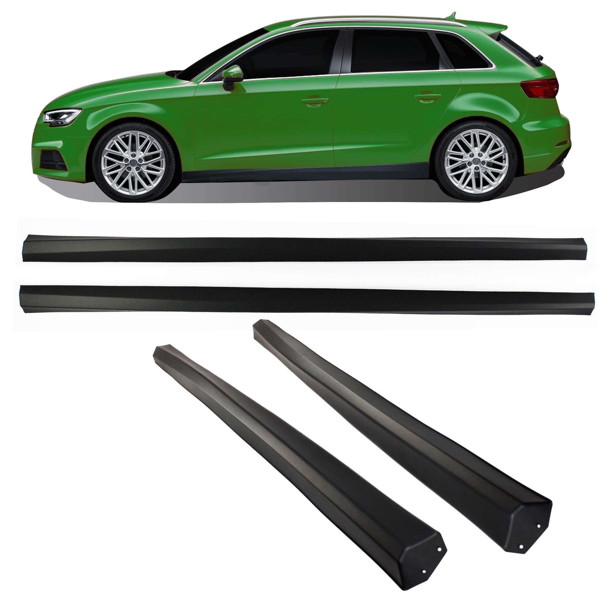 Jom Sideskørte Til Audi A3 8v Facelift Sportback  20162020