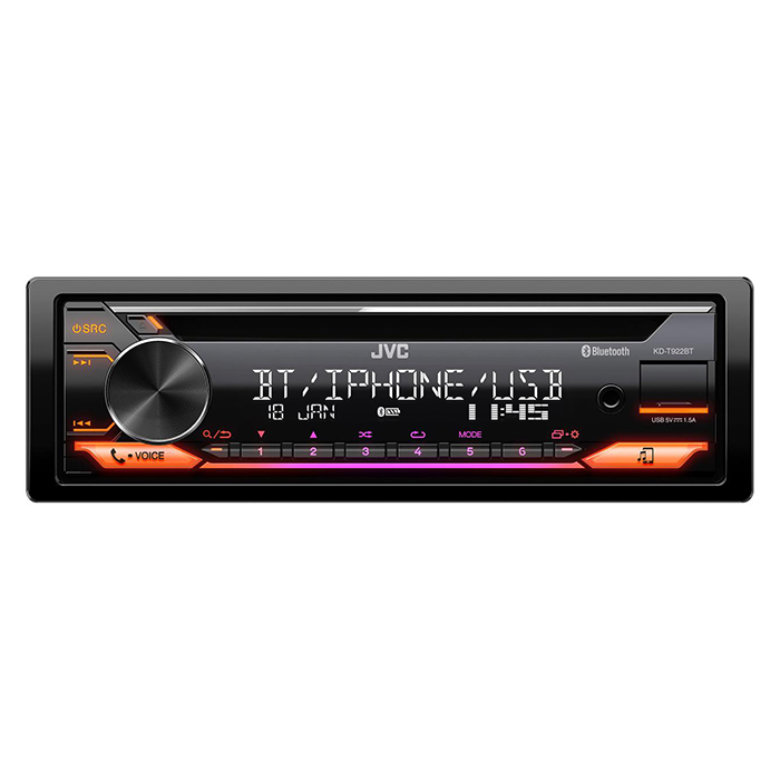 Jvc Kd-t922bt Bilradio Med Cd Rds Tuner