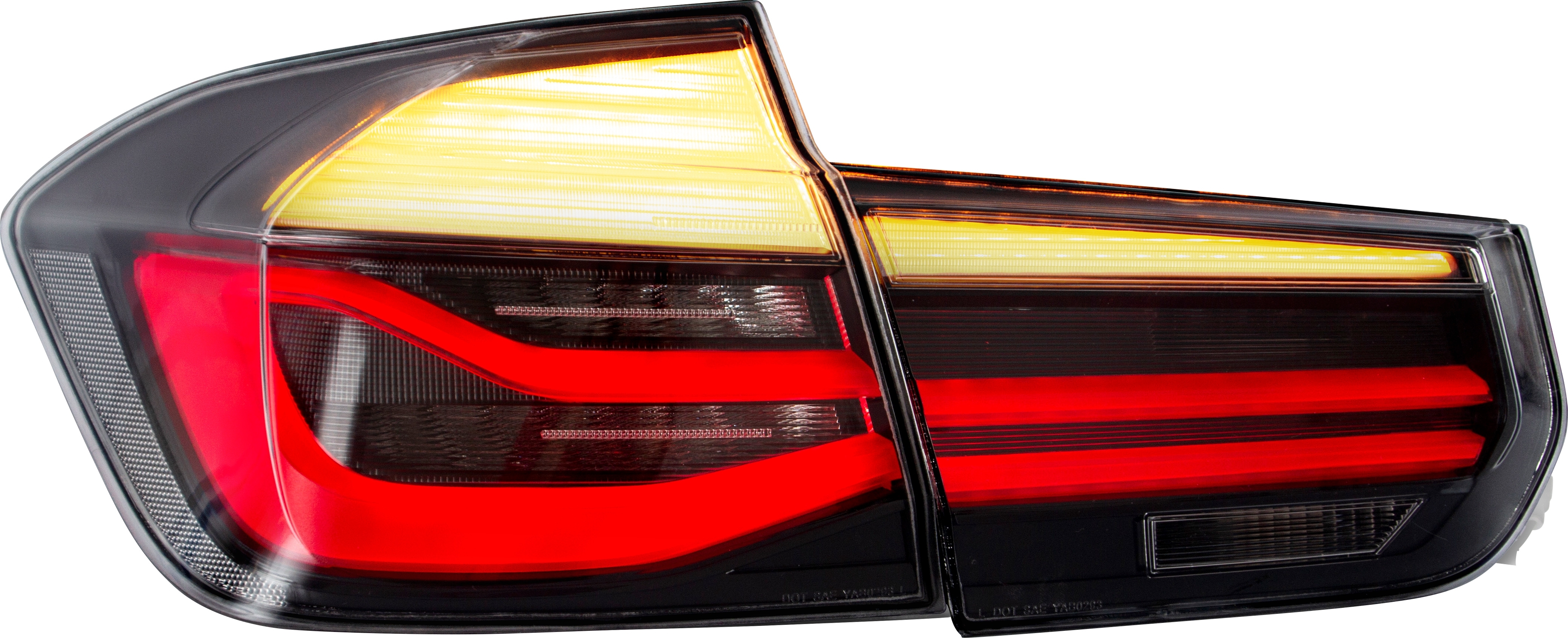 Led Baglygter Med Dynamisk Led Blink  Røgfarvet Til Bmw F30   Serie  Sedan  årgang 2011-2019