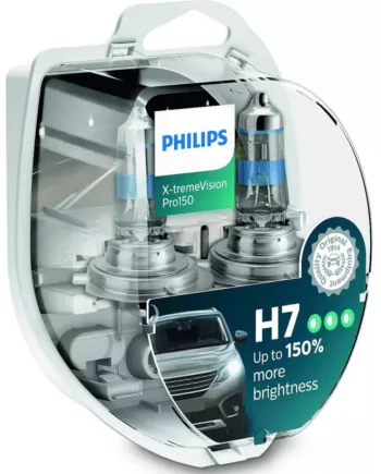 Philips H7  -tremevision Pro150 Pærer  150  Mere Lys    Stk
