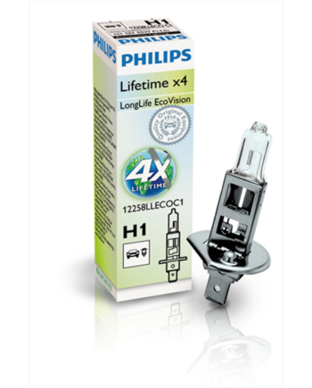 Philips Longlife Ecovision H1 55w 12v   Stk